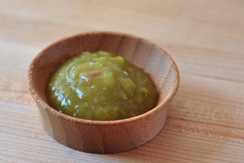 Recipe for Green Tomato Jalapeno Salsa on The Creekside Cook