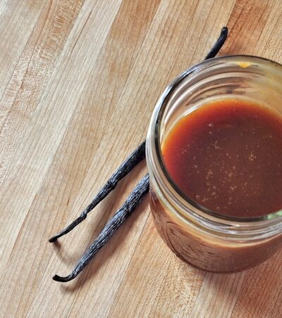 vanilla bean salted caramel sauce