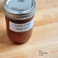 lemon ginger apple butter