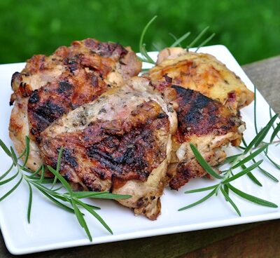 herb grilled chicken thighs