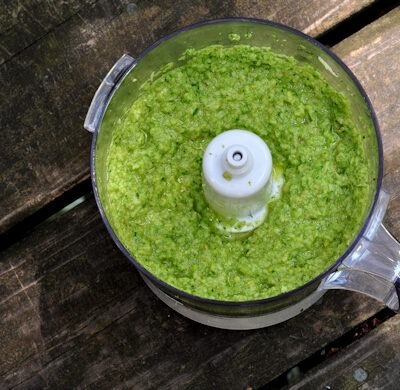 garlic scape pesto