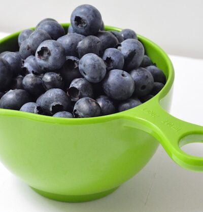 cup of fresh blueberries