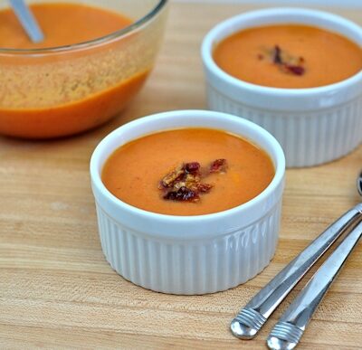 creamy tomato bacon soupon The Creekside Cook