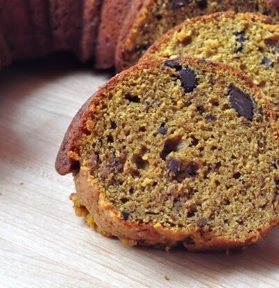 chocolate chip pumpkin bundt cake