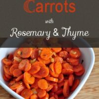 s carrots with rosemary and thyme
