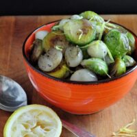brussels sprouts with shallots and browned butter on The Creekside Cook