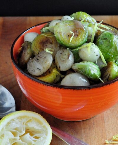 brussels sprouts with shallots and browned butter on The Creekside Cook
