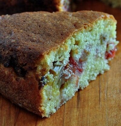 Brown Butter Rhubarb Cake