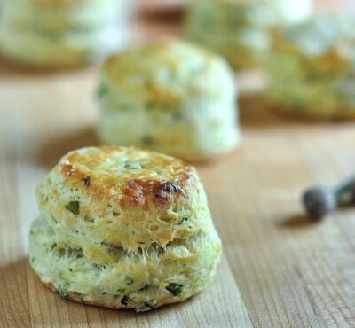 Savory Chive Cream Cheese Scones on The Creekside Cook