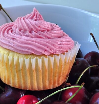 Cherry Limeade Cupcakes on The Creekside Cook