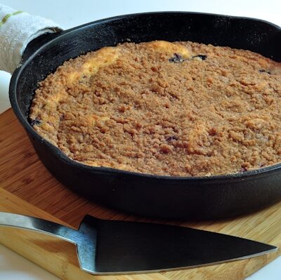 Find the recipe for Blueberry Skillet Cake on The Creekside Cook