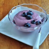 Recipe for Blueberry Cheesecake Mousse on The Creekside Cook