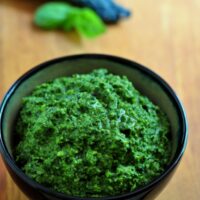 The recipe for Kale Walnut Pesto on The Creekside Cook