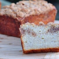 Recipe for Banana Streusel Coffee Cake on The Creekside Cook