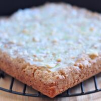 Recipe for Macadamia Lime Blondies on The Creekside Cook