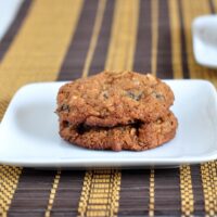 Recipe for Dried Plum Oatmeal Cookies on The Creekside Cook