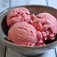 Recipe for Strawberry Cheesecake Ice Cream on The Creekside Cook