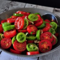 Recipe for Marinated Tomato Salad on The Creekside Cook