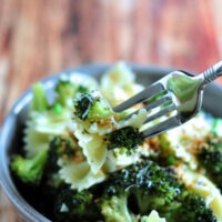 Recipe for Bowtie Pasta with Roasted Broccoli on The Creekside Cook