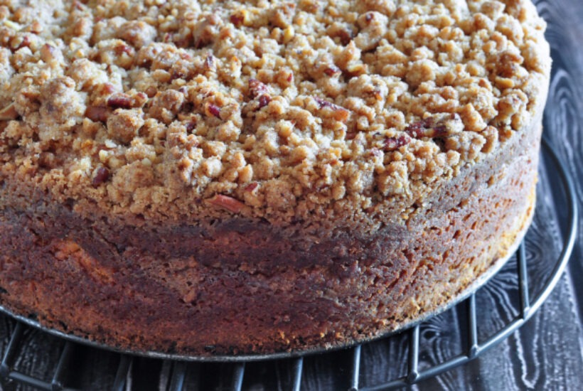 Find the Recipe for Pumpkin Yogurt Crunch Cake on The Creekside Cook