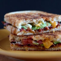 Recipe for Avocado Bacon and Grilled Cheese Sandwich on The Creekside Cook