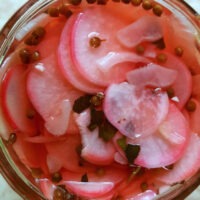Recipe for Quick Pickled Radishes on The Creekside Cook