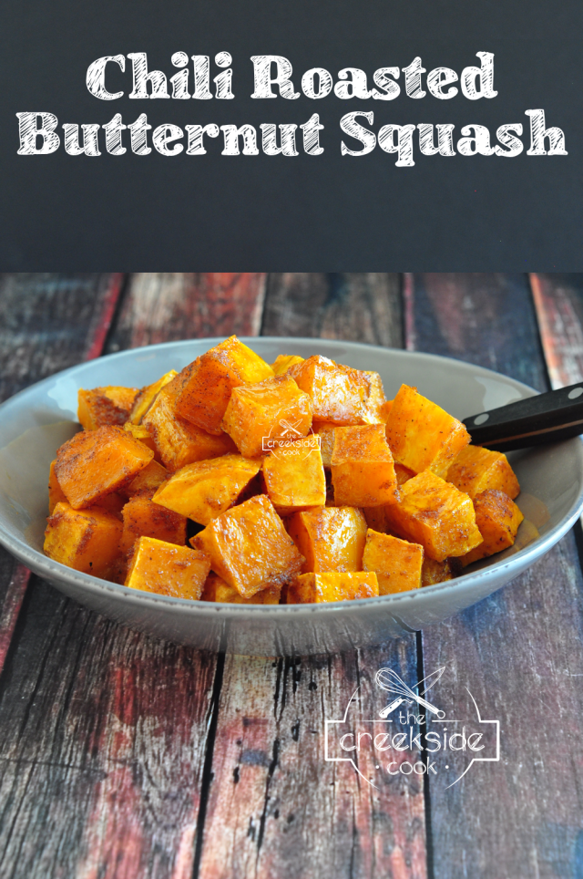 Chili Roasted Butternut Squash on The Creekside Cook
