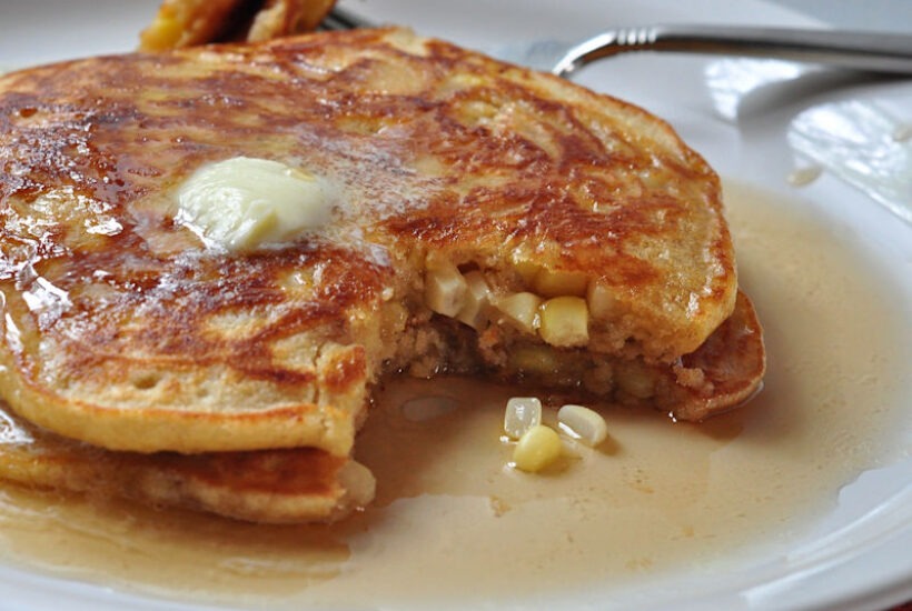 Sweet Corn Pancakes on The Creekside Cook