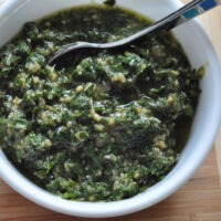 Bowl of Basil Pesto from The Creekside Cook