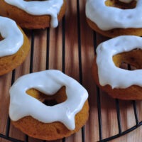 Frosted Baked Pumpkin Doughnuts on The Creekside Cook