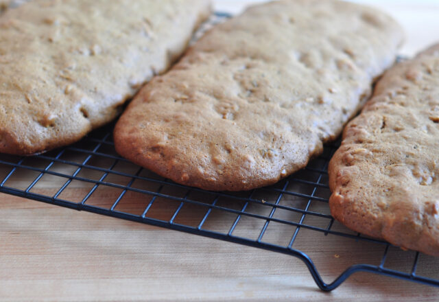 First bake Ginger Nut Biscotti on The Creekside Cook