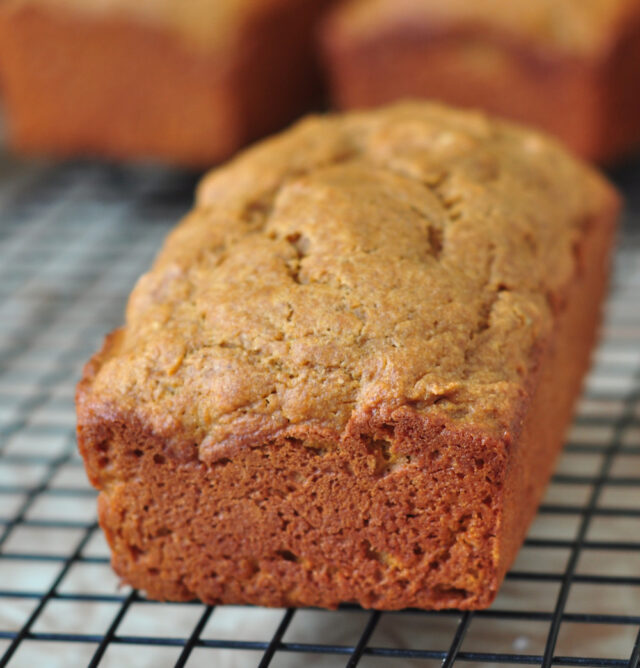 Loaf of Sweet Potato Quick Bread on The Creekside Cook
