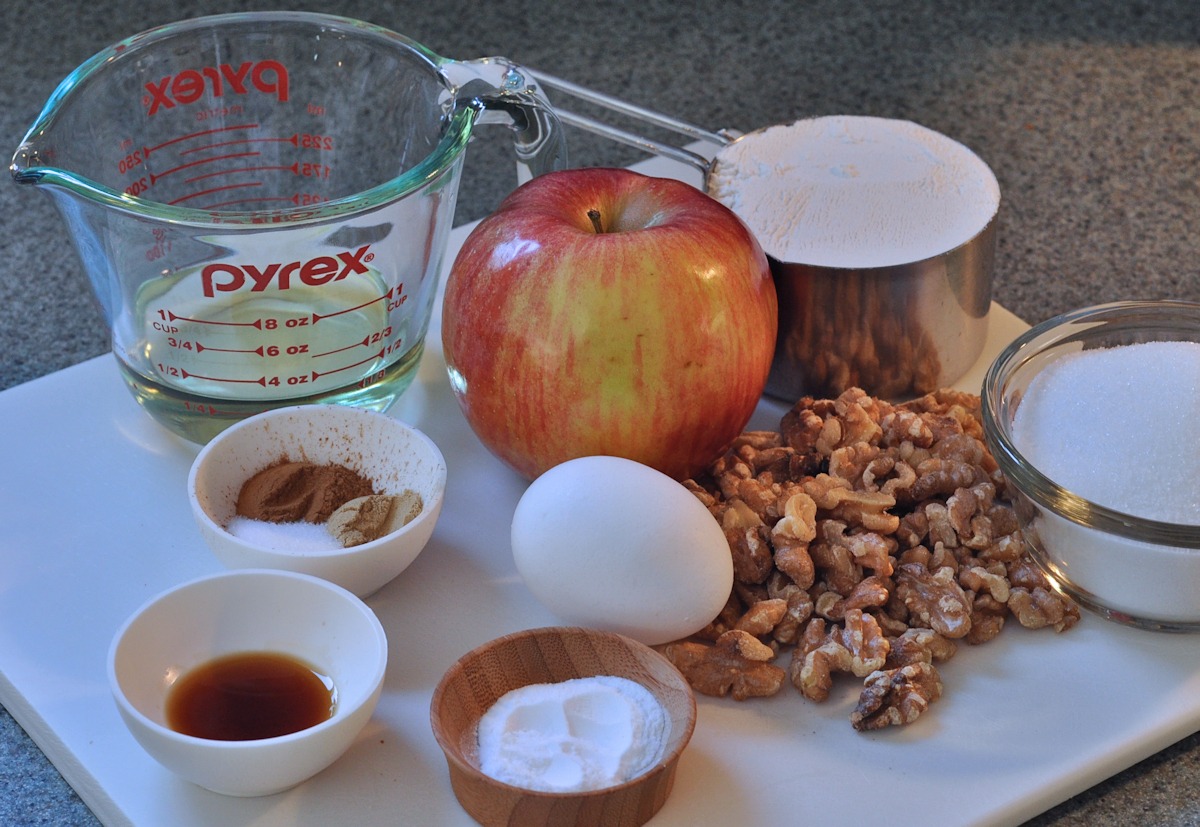 Ingredients for a cake on The Creekside Cook