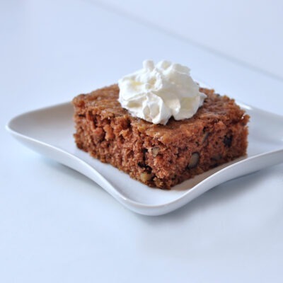 Slice of Fresh Apple Cake on The Creekside Cook