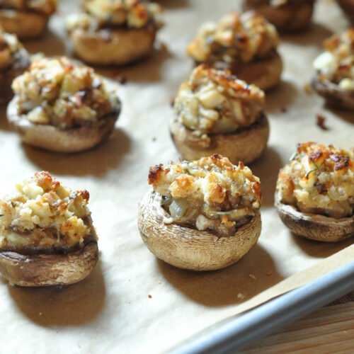 Cheese Stuffed Mushrooms - The Creekside Cook