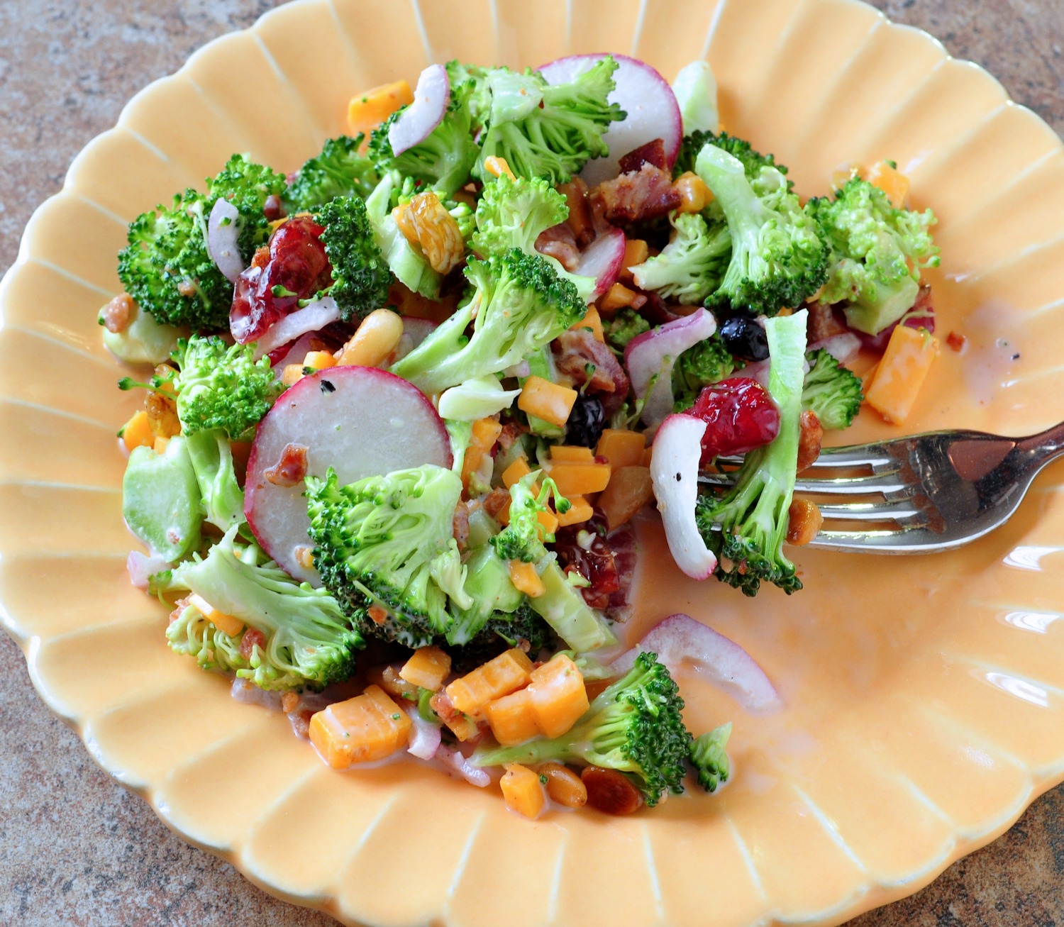 Recipe for Broccoli Bacon Slaw on The Creekside Cook