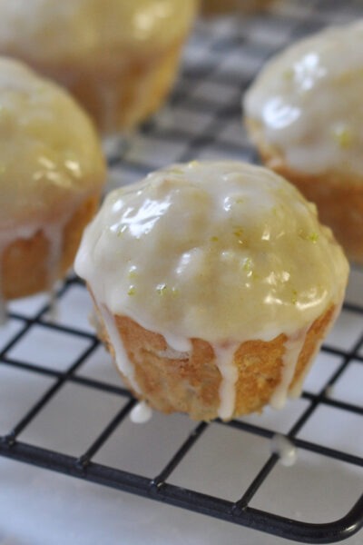 Recipe for Coconut lime Mini Muffins on The Creekside Cook