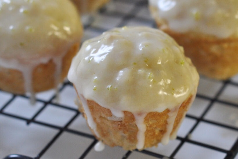 Recipe for Coconut lime Mini Muffins on The Creekside Cook