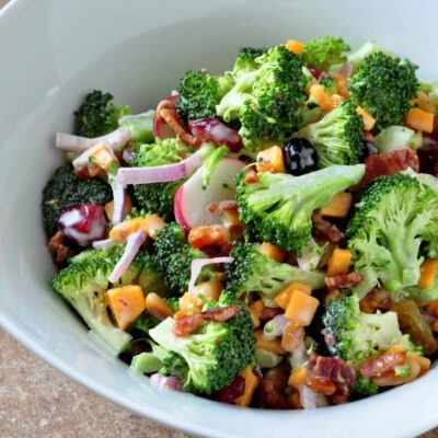 Recipe for Broccoli Bacon Slaw on The Creekside Cook