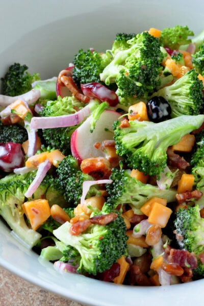 Recipe for Broccoli Bacon Slaw on The Creekside Cook