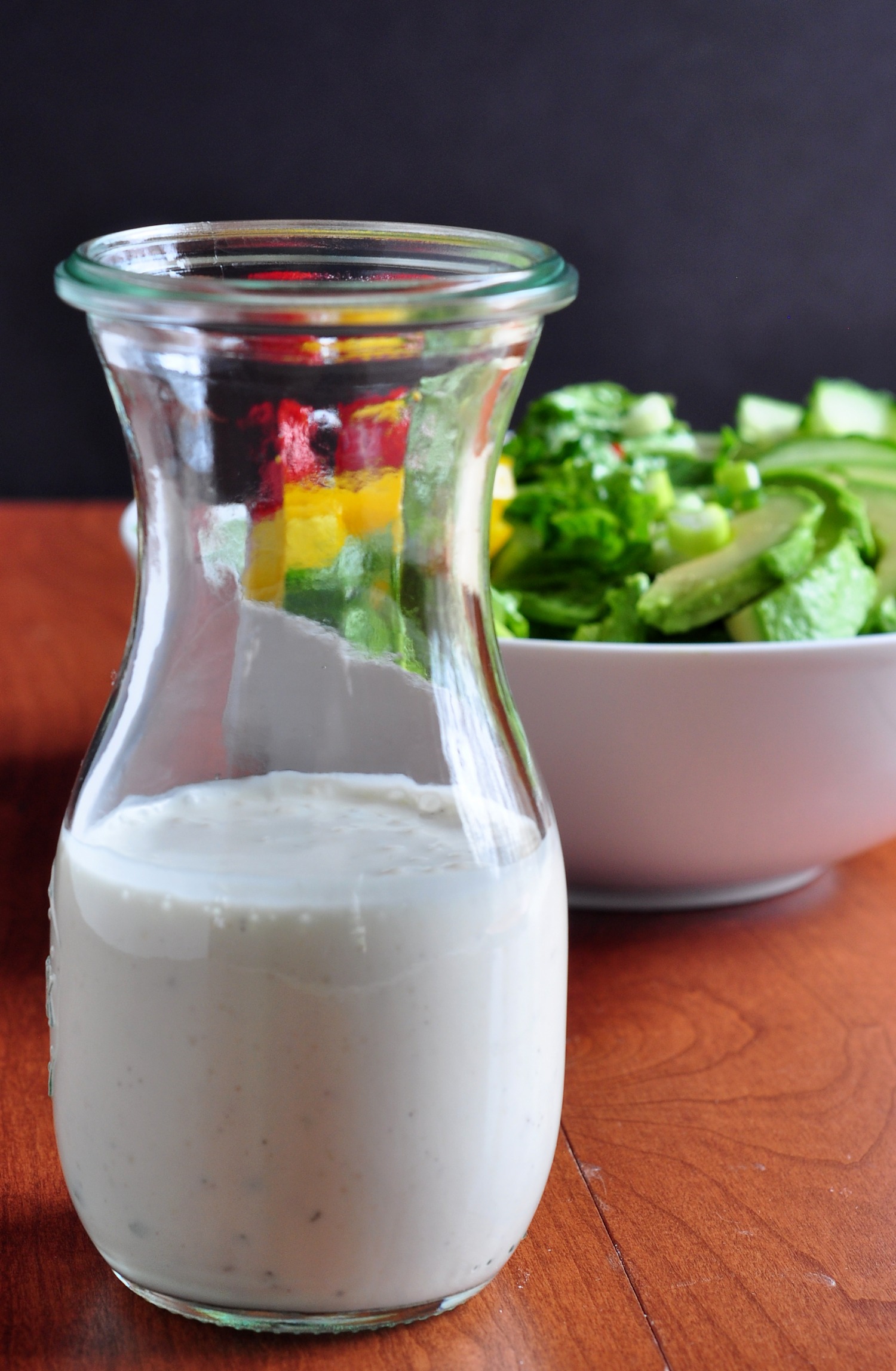 bottle of dressing