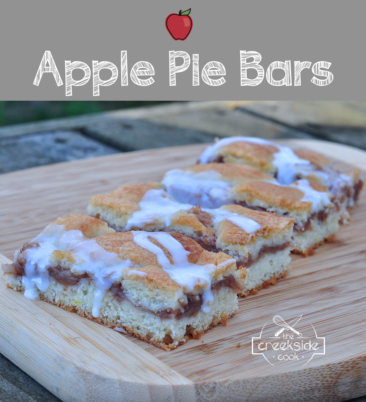 Recipe for Apple Pie Bars on The Creekside Cook