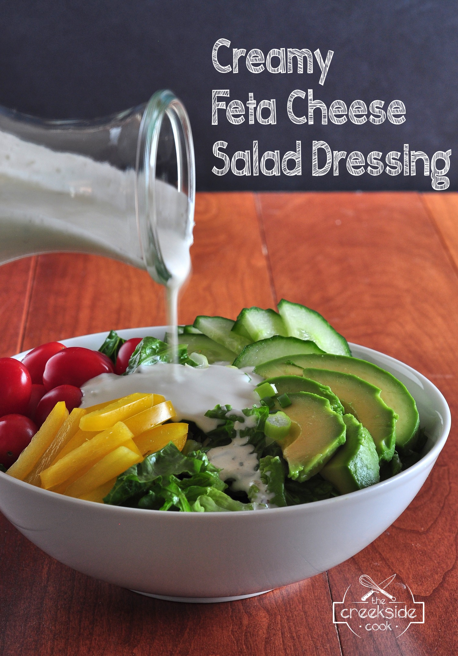 Recipe for Creamy Feta Cheese Salad Dressing on The Creekside Cook