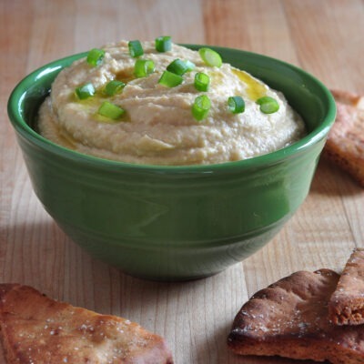 Recipe for Roasted Garlic Hummus on The Creekside Cook