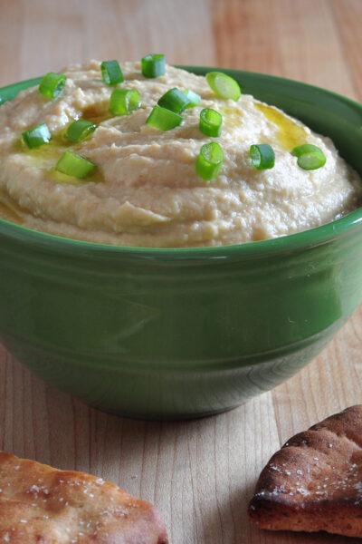 Recipe for Roasted Garlic Hummus on The Creekside Cook