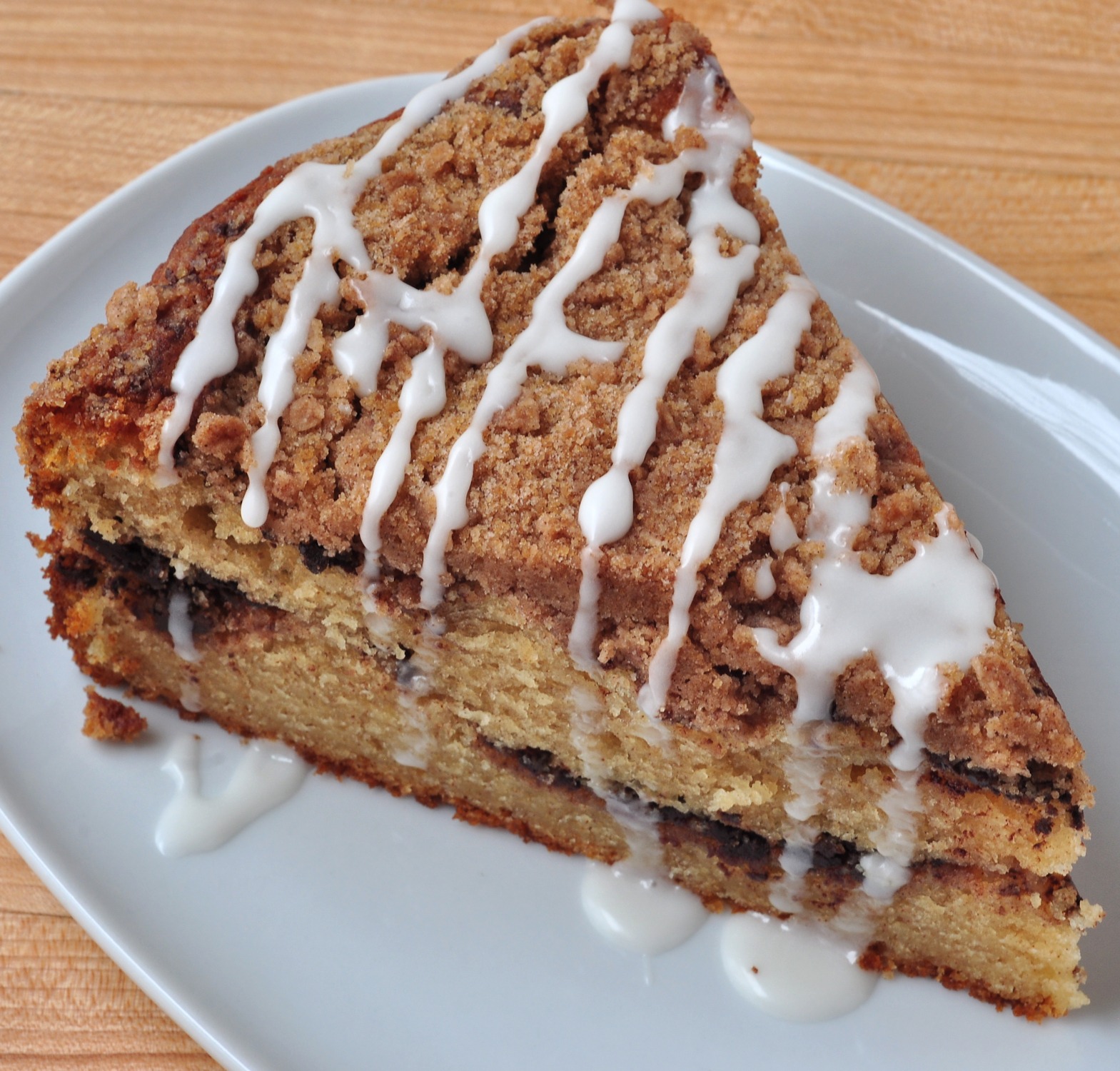 Recipe for Cinnamon Chocolate Chunk Coffee Cake on the Creekside Cook