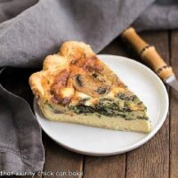 spinach mushroom quiche