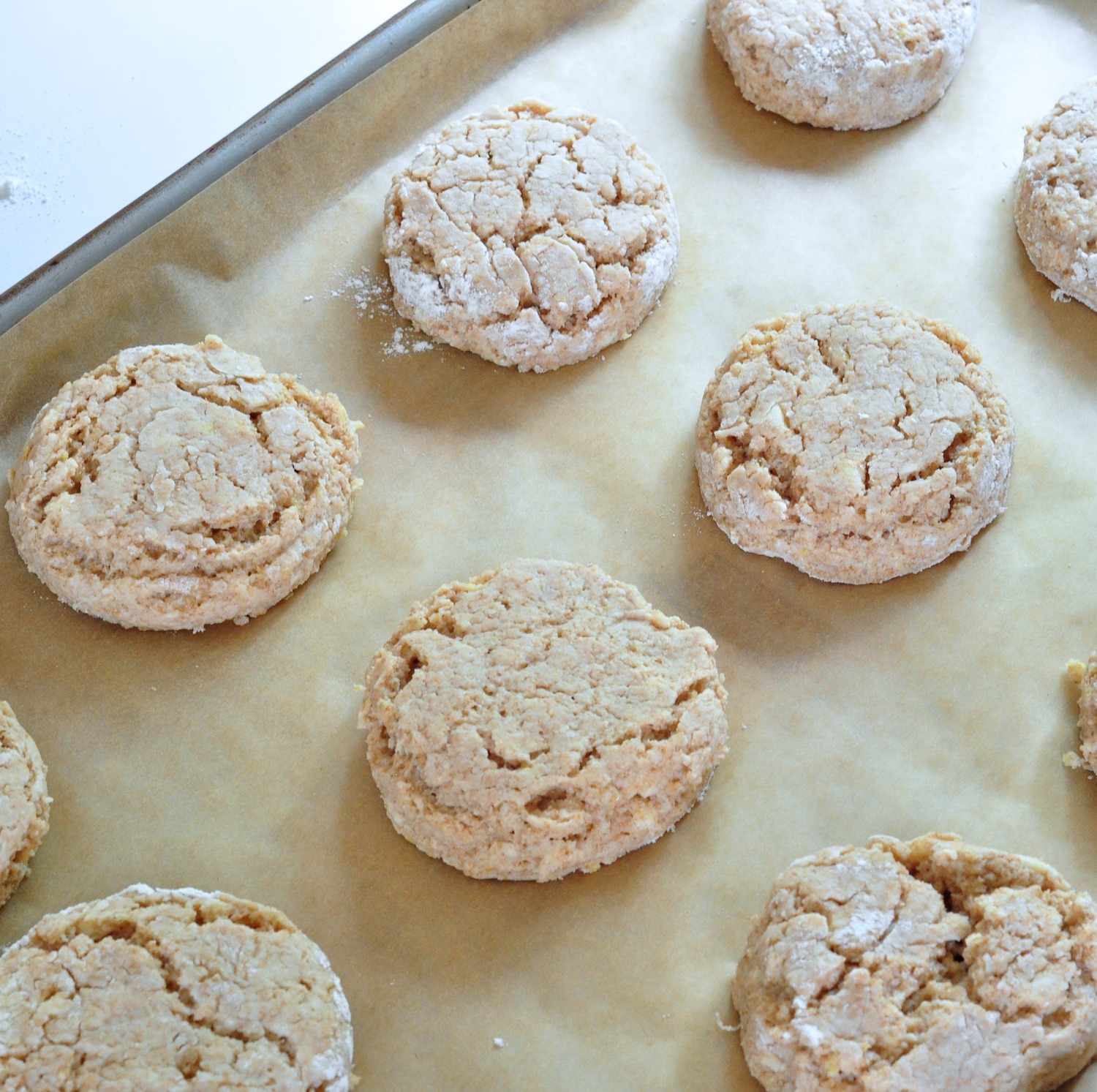 on baking sheet