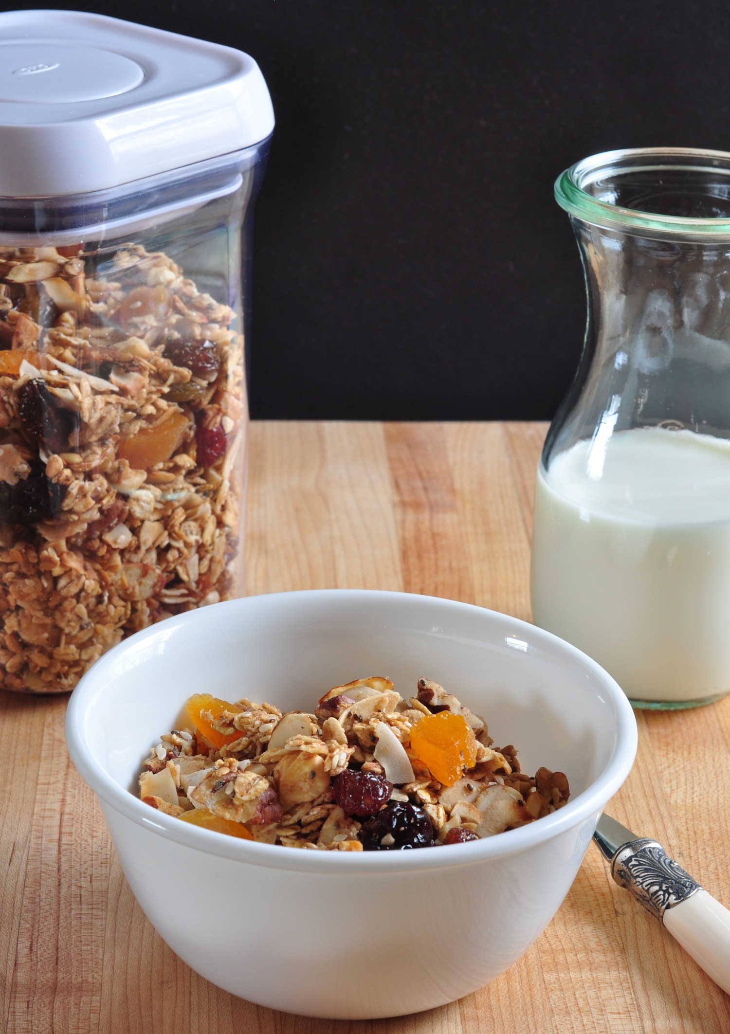 Bowl of The Best Homemade Granola on The Creekside Cook