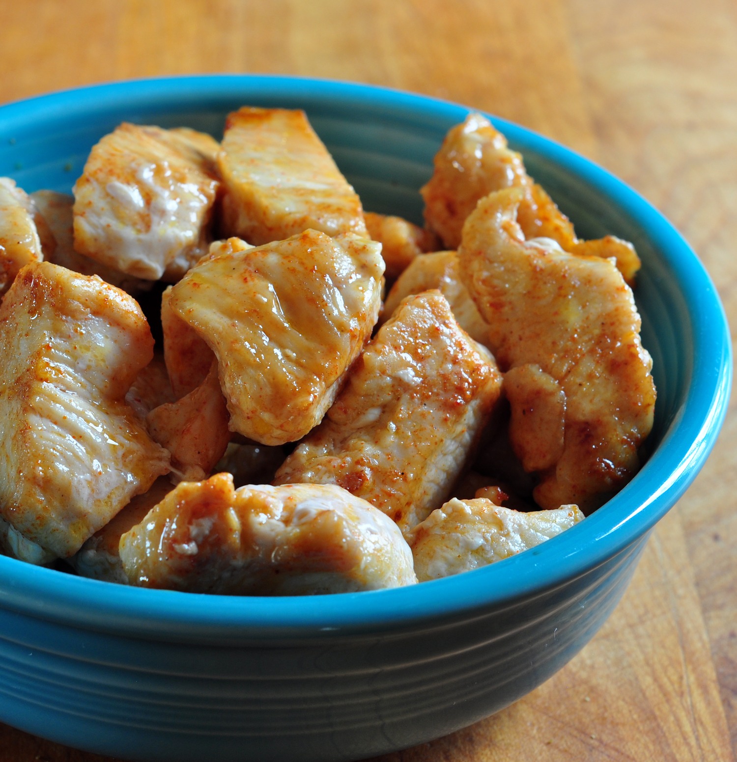 bowl of sauteed chicken